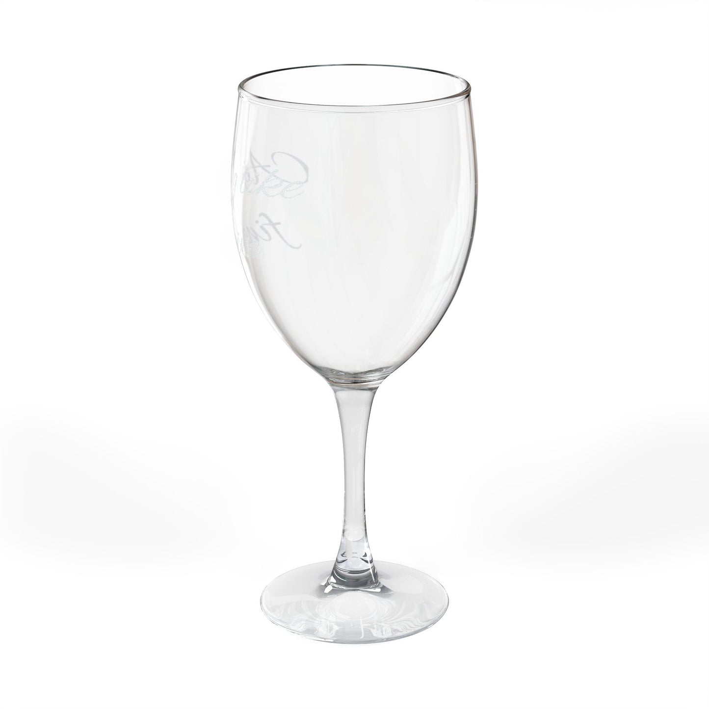 "Aging Like Fine Wine" Engraved Wine Glass