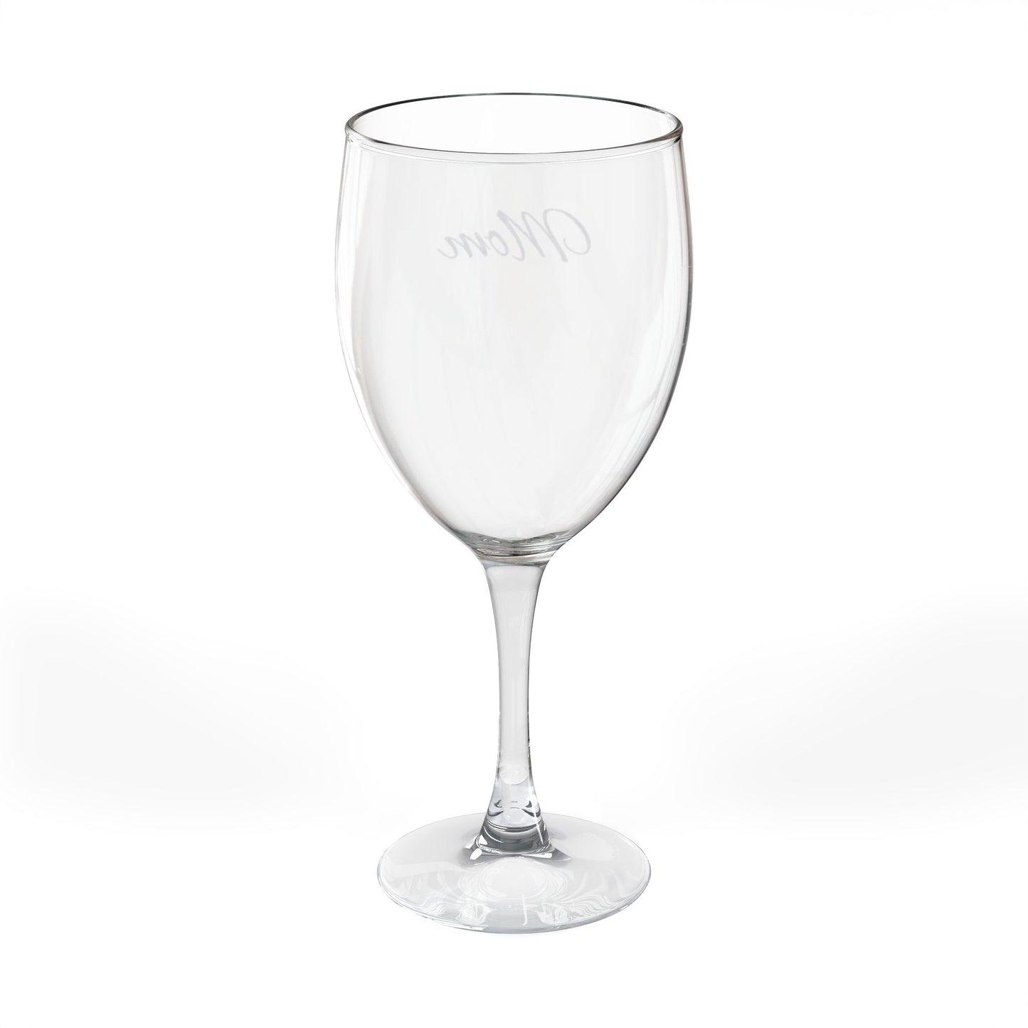 "Mom" Engraved Wine Glass