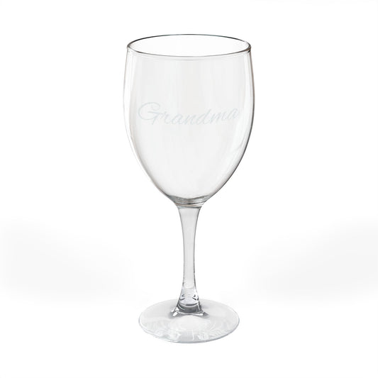 "Grandma" Engraved Wine Glass