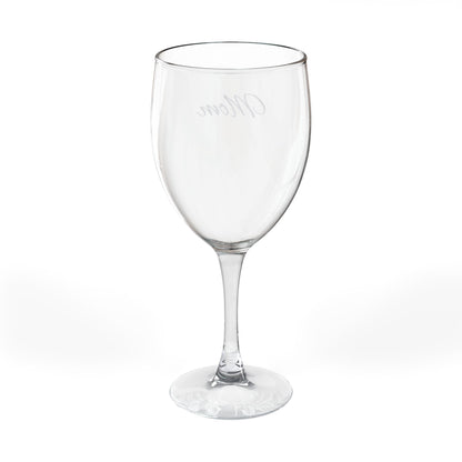 "Mom" Engraved Wine Glass